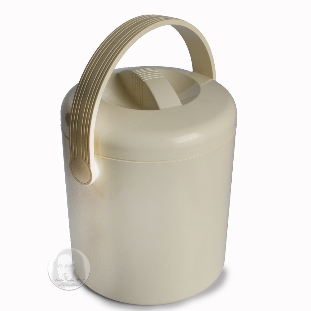 Vintage PPL Pedrini Ice Bucket Made in Italy Modern Home Decor Barware 1980s